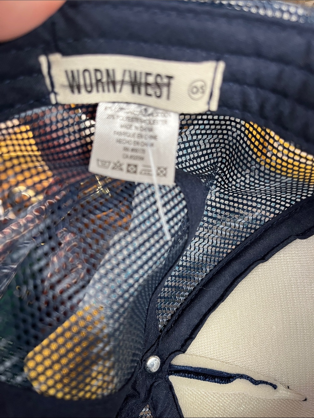 Anthropologie X Worn west Salty Mermaid Hat New One Size Blue - Picture 3 of 3